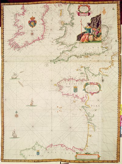 Ms 1288 Carta delle coste marine dell